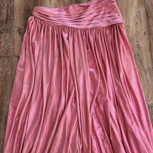 Retrofete Lia Dress Pink Purple Ombre Cut Out Strapless Maxi Size XS - Picture 7 of 10